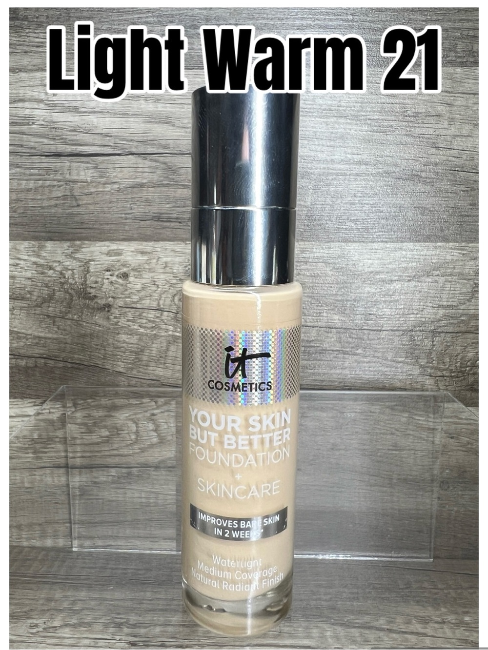 IT Cosmetics Your Skin But Better Foundation + Skincare Light Warm 21